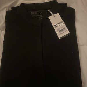 Fig, long sleeve scrub top